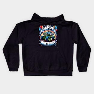 Birthday Boy 6 Years - Ultimate Monster Truck Party (possibility of personalization with name) Kids Hoodie